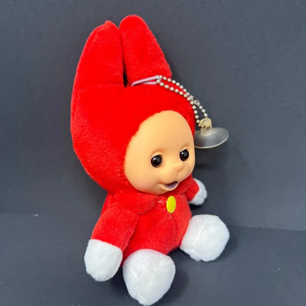 Playskool Teletubbies Po 6 Inch Red Plush Rubber Face Window Hanger Doll